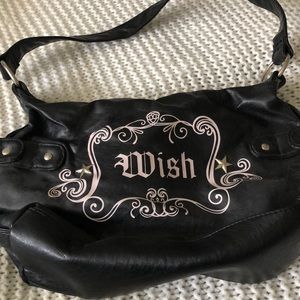 Classic black shoulder bag